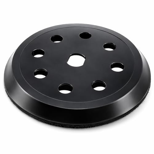 Lcyen Stützteller Klett Schleifteller 125mm für Black & Decker Schleifteller Exzenterschleifer KA190 S E, BD190 S E, SPEC375, 797157-01, 8 Loch