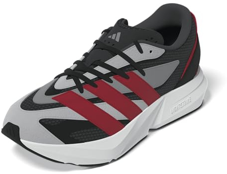 Adidas Men's Lightblaze Sneaker, White/Black/Better Scarlet, 13.5 UK