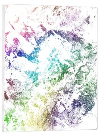 QWORK® Plaque d'impression Gel, Gel Plate Mono-impression Réutilisable 25x20 cm, Accessoires d'impression, pour Arts, Artisanat