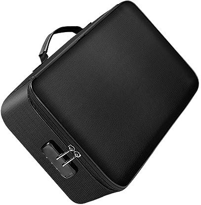 COLLBATH wasserdichte Und Hitzebeständige Dokumententasche Tragbarer Aktenordner Aus Glasfasergewebe Explosionsgeschützt Und Stoßfest Für Büro Und Hausarbeiten