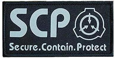 SCP Foundation-Logo, Militär-Logo, Militär, Klettverschluss, Taktik, Moral, leuchtend, taktische Tasche, Zubehör, SCP-Patch, taktische und persönliche Verteidigung, 1 Stück