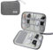 Tunejoy Sac de Rangement Câbles Portable Organisateur pour Electronique Étanche Accessoires Housse Câble pour Clé USB Disque Dûr Cartes Mémoires 24x16,5x1,8 cm Gris