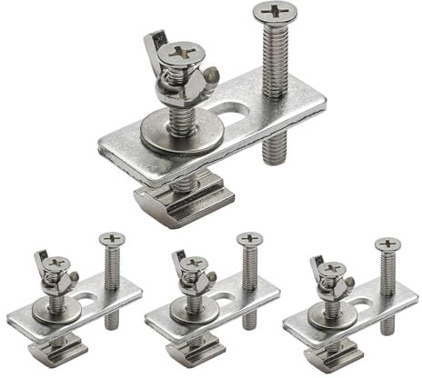 T-Track Morsetti per il legno, Hold Down Morsetto, 4 Pack portatile Track Clamps, Drill Press Clamp, T-track Accessories, Bench Morsetti, Engraving Machine Hardware For Metalworking