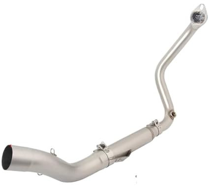 ZSKSJHSJ Silenciador Escape Completo De Escape Motocicleta Tubo De Conexión Medio Delantero De 51mm para Zontes para GK350 para GK350R para GK 350 RXST Escape de la Motocicleta