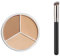 3 Colour Abdeckstift,Full Cover Concealer Palette,3 in 1 Concealer Creme,Haut-Concealer,Wasserdicht Langanhaltend Camouflage Cream für Augenringe,mit Concealer Pinsel,Highlight Contours