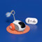 Gerbala Jouet Chat Interactif, Souris avec Télécommande, Jouet Souris électrique 2 Modes Rechargeable USB, Jouet Intelligent pour Chat (Orange)