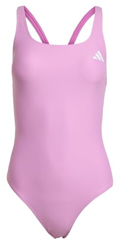 adidas Women's V-Back Swimsuit, preloved Purple, 34