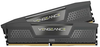 CORSAIR VENGEANCE DDR5 RAM 64GB (2x32GB) 6000MHz CL38-44-44-96 1.35V AMD EXPO Intel XMP 3.0 Memoria per Computer – Grigio (CMK64GX5M2B6000Z38)