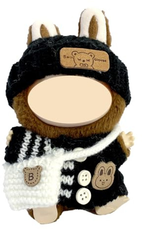 EOYVAIL Bekleidungs- & Zubehör-Sets für Puppen,3-teiliges Set 17cm La Puppenkleidung DIY Kostüme, schwarze Hut Accessoires für Sammler, Kindergeschenke