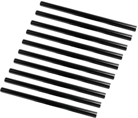 HIAKDOFT 10pcs Black Hot Melt Glue Sticks Resin Adhesive Crafting Tool for DIY Repairs Decorations and Home Projects