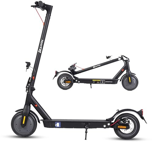 FUNEBIKE E-Scooter mit ABE-Straßenzulassung, 350W Motor, 20 km/h Reichweite, Duales Bremssystem E-ABS + Scheibenbremse, Klappbar IP54 LED-Display – Ideal für den Arbeitsweg und Kurze Strecken