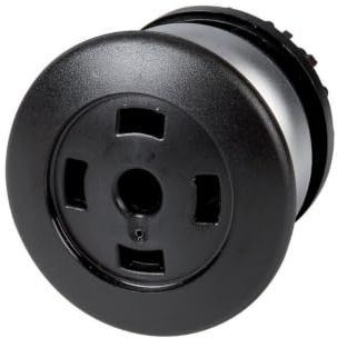 Eaton RMQ Titan M22 Drucktastenkopf Ø 22.5 mm, Schwarz Tastend Pilz kurzzeitig Pilzkopf Kunststoff, IP67, Packung a 5 Stück
