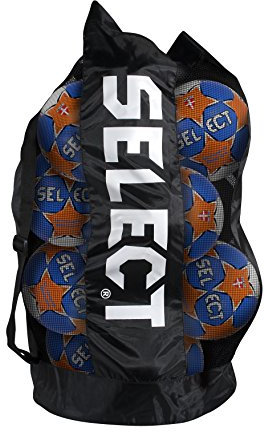 Select 7372000000 - Sacca per palloni da Calcio FB, 10-12 palloni, Colore: Nero