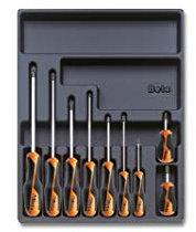 Beta T168 - Termoformato rigido in ABS giraviti beta grip per viti con impronta Phillips