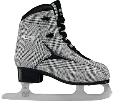 Roces 450557 Women's Model Brits Ice Skate, US 8, White/Silver