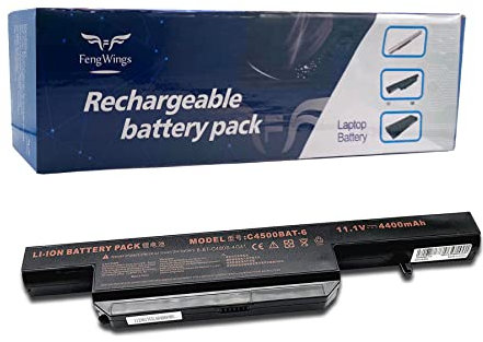 FengWings® C4500BAT-6 Akku, 11.1V 4400mAh Ersetzen Für Clevo Terra Mobile 1512 | 1509 | 1511 | 1526 1527 | 1547
