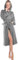 aqua-textil Föhr Peignoir De Bain Capuche De Couleur Unie Longue Poches Appliquées Surpiqúre Femme Homme Unisexe Pur Coton M gris