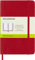 Moleskine Klassisches Notizbuch, Notizbuch mit Weißen Seiten, Weicher Einband und Elastischer Verschluss, Pocket Format 9 x 14 cm, Rot, 192 Seiten