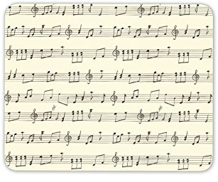 Destination Vinyl Ltd Sheet Music Mouse Mat Pad - Musician Piano Teacher Choir Gift Computer #13121