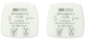 3M Secure Click Partikelfilter, P1 R, D7915 | leicht zu befestigen, geringer Atemwiderstand, für 3M Halbmasken und Vollmasken mit Secure Click-Anschluss, Atemschutz
