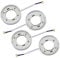 TWDRTDD GX53 Sockel-Lampenfassung für LED, Halogen, Filament oder Kompaktleuchtstofflampen (4er-Pack, Weiß)