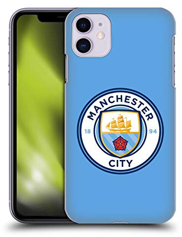 Head Case Designs Officially Licensed Manchester City Man City FC Blue Full Colour Badge Hard Back Case Compatible With Apple iPhone 11