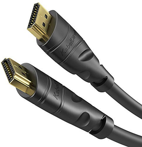 KabelDirekt – 2m Cable HDMI 4K (High Speed HDMI con Ethernet, 4K Ultra HD, 3D, Full HD 1080p, HDR, ARC, PS5, XBO, HDTV) negro