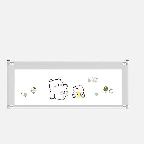 FOGUO Baby Bettgitter Klappbares, Kinderbettgitter, Bettgitter Reise, Vertikalen Heben, Verstellbare, ab Geburt Verwendbar, Einfache Montage, für Sicherheit beim Schlafen, 2m