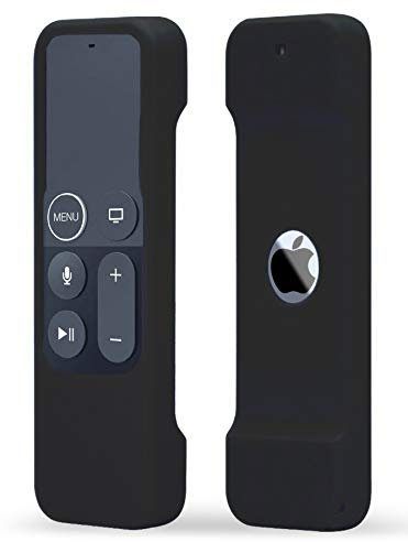 TOKERSE Silikon-Schutzhülle, kompatibel mit Apple TV 4K/HD Siri Remote (1. Generation), rutschfest, stoßfest, weiche Fernbedienung, kompatibel mit Apple TV 4K 5. / 4. Generation Siri Fernbedienung