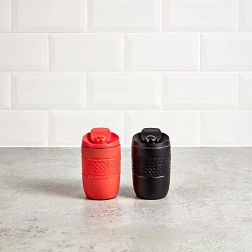 Morrisons Matt Black Double Wall Travel Mug