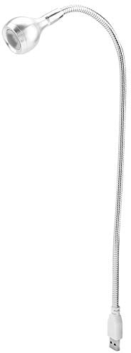 Haofy USB Reading Lamp with Flexible Gooseneck, Portable USB LED Desk Lamp for Laptop, Desktop, PC and MAC Computer Keyboard(Silver/Warm White)
