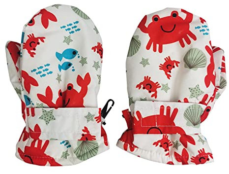 Innerternet Winterhandschuhe Kinder Wasserdichte Handschuhe Jungen Mädchen Kinderhandschuhe Skihandschuhe Thermohandschuhe Winddicht Fäustling mit Klettverschluss Schöner Druck für 1-6 Jahre