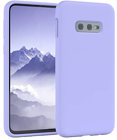EAZY CASE Premium Silikon Handyhülle kompatibel mit Galaxy S10e Slimcover mit Kameraschutz und Innenfutter, Silikonhülle, Schutzhülle, Bumper, Handy Case, Hülle, Softcase, Lavendel Lila