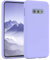 EAZY CASE Premium Silikon Handyhülle kompatibel mit Samsung Galaxy S10e, Slimcover mit Kameraschutz und Innenfutter, Silikonhülle, Schutzhülle, Bumper, Handy Case, Hülle, Softcase, Lila Blau