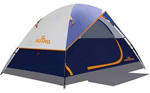 ASFANES 2-12 Personen Zelte für Camping wasserdicht, Rucksack Doppelschicht Campingzelte, perfekte Picknicks, Angeln und Hinterhof-Camping