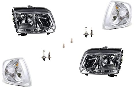 Johns, Scheinwerfer passend für VW Polo 6N ab 99-01 Leuchtmittel Satz L R inkl. Blinker