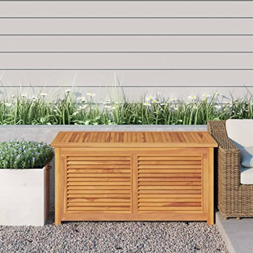 MUSEVANE Gartenbox mit Beutel 114x50x58 cm Massivholz Teak