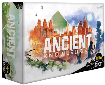 IELLO Expert Ancient Knowledge – Jeu de Société Stratégie Engine Building – Civilisations et Monuments Antiques – Dès 12 Ans – 2 à 4 Joueurs – Sablier d'or 2023