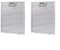 Lot de 2 filtres de rechange pour hotte aspirante aluminisée en acier inoxydable, 230 x 260 x 9 mm