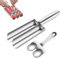 Longzhuo Kitchen Meatball Maker,Edelstahl Dreifach Fleischklops Macher mit Schneidspaten,Fleischbällchen Antihaft Fleischbällchen Maschine für Kochen Werkzeuge Zubehör