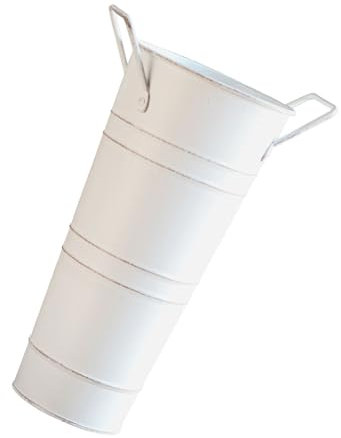 Porte-parapluie en métal avec poignée vintage - Seau décoratif pour la maison, le salon