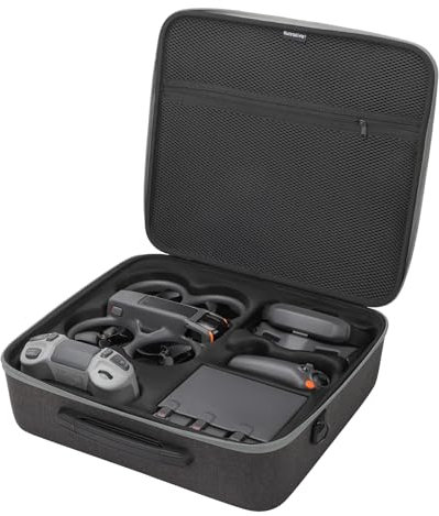 FSIDIWT Tragetasche für DJI Avata 2 Fly More Combo Zubehör, tragbare Reise-Umhängetasche für DJI Avata 2, Goggles 3, RC Motion 3, FPV Remote Controller 3 und anderes Avata 2 Zubehör, Grau