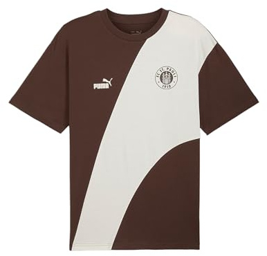 PUMA FC St. Pauli ftblCulture+ T-Shirt braunbeige, M Unisex