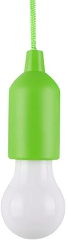 MVIOCS Lampada a LED con cordino, a batteria, portatile, da appendere, per interni ed esterni, casa, matrimoni, emergenze, campeggio, decorazione, feste in giardino (verde)