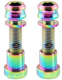 HOUSON 2PCS Fahrrad Vorbau Schraube, Titanlegierung Bike STEM BoltsStem Bolts Fahrradschaftschrauben Fahrrad Stamm Bolzen Vorbau Feste Schrauben für Mountainbike M5*19MM