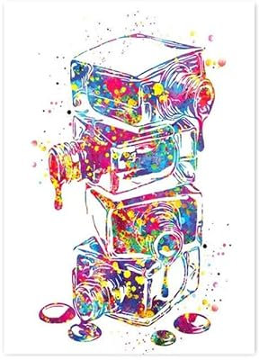 Baibexing Modische Nagellack-Aquarellmalerei, Kreative Nagellack-Poster Und Drucke, Wandkunst, Bild Für Schönheits-Nagel-Heimdekoration, A6 60X90Cm Kein Rahmen