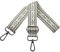 Verstellbarer Schultergurt für Taschen Damen Tragegurt, Taschengurte zum Wechseln, Taschengurt Breit 3.8cm mit Schwarz Karabiner, Schulterriemen für Schultertasche Handtaschen, Grau, N36