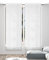 Home Tresor - Coppia Tende a Vetro per Interni Tendine Cuori Ricamate con Smerlo sui Lati Finestra e Porta con Tasca Superiore Leda B2-2 Pannelli 60 x 240 cm. Bianco