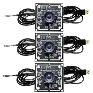 Puleuroy 3 STK. 100-Grad-Kameramodul 1 MP OV9732 1280 X 720 USB Kostenloser Treiber Manueller, mit 3 Meter Kabel für WinXP/7/8/10