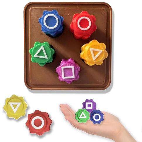 FYZSJWL Gonggi Korean Game, Traditional Koreanisches Spielspiel, Kieselstein Set, Stone Catching Set, Gonggi Traditionelles Koreanisches Spielspiel,Jack Stones Game,für Hand-Auge-Koordination(A)